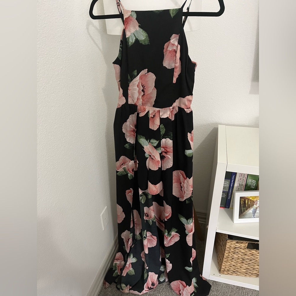 Long Floral Maxi Dress + Romper